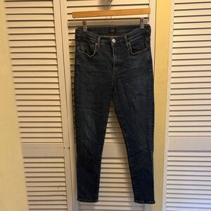 Citizens of Humanity Midrise Skinny Dark Blue Women's Jeans